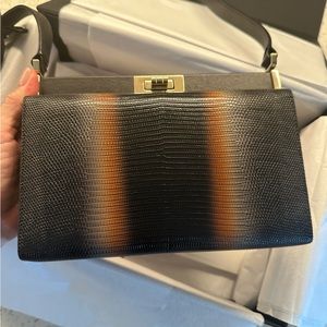 Chanel bag evening, box exotic lizard last exotic collection made FULL SET Rare